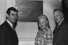 Rabbi Richard G. Hirsch, Kivie Kaplan and Emily Kaplan at the RAC. (circa 1962)