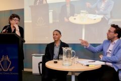 Phyllis Dorey OAM, Rabbi Bergman, and Joel Lazar, CEO of the Jewish Climate Network