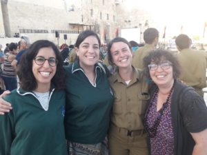 With Netzer Germany graduate Sharon, second from left, in Jerusalem