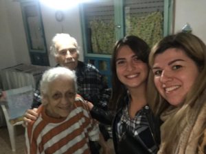 MASA FSU participants visit a senior home during Chanukah